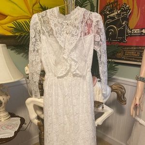 Vintage Lace Long Dress